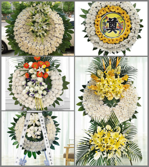 安徽六安市霍邱县周集镇双桥村花圈速递